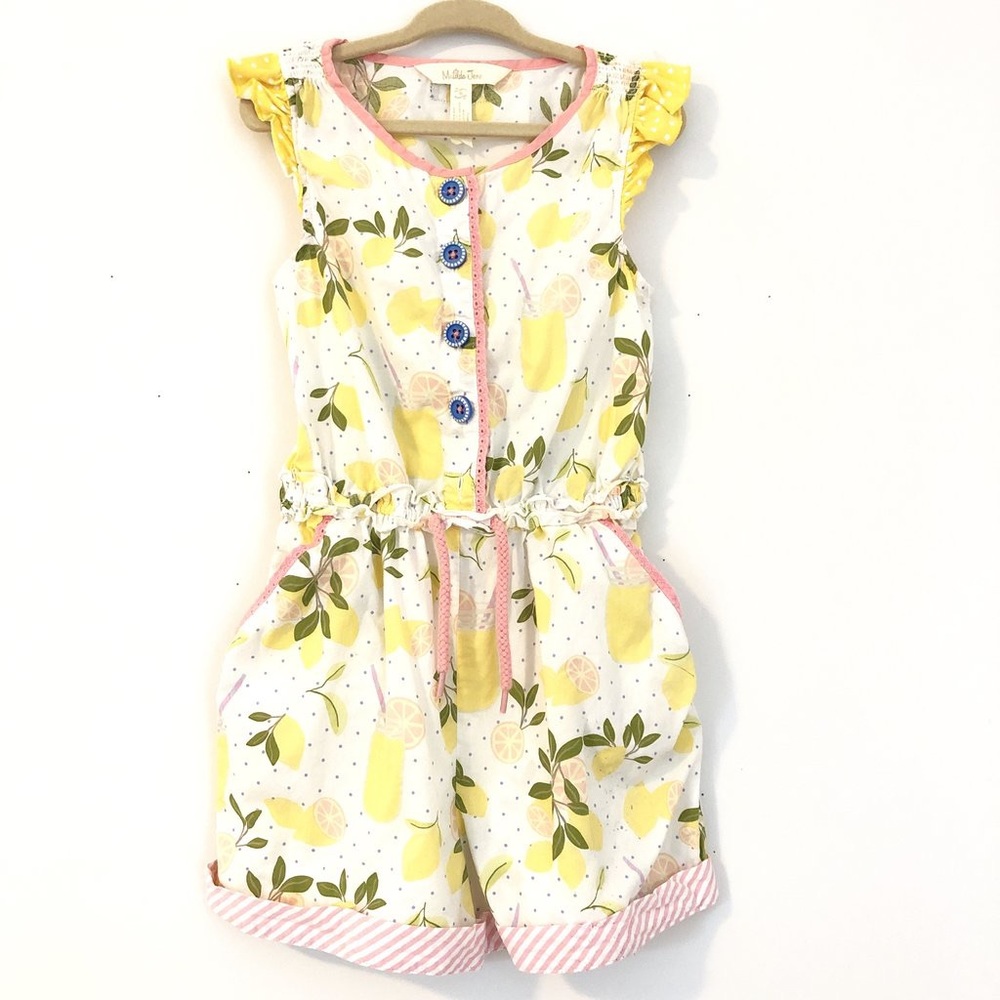 Matilda Jane Lemon Romper size 8